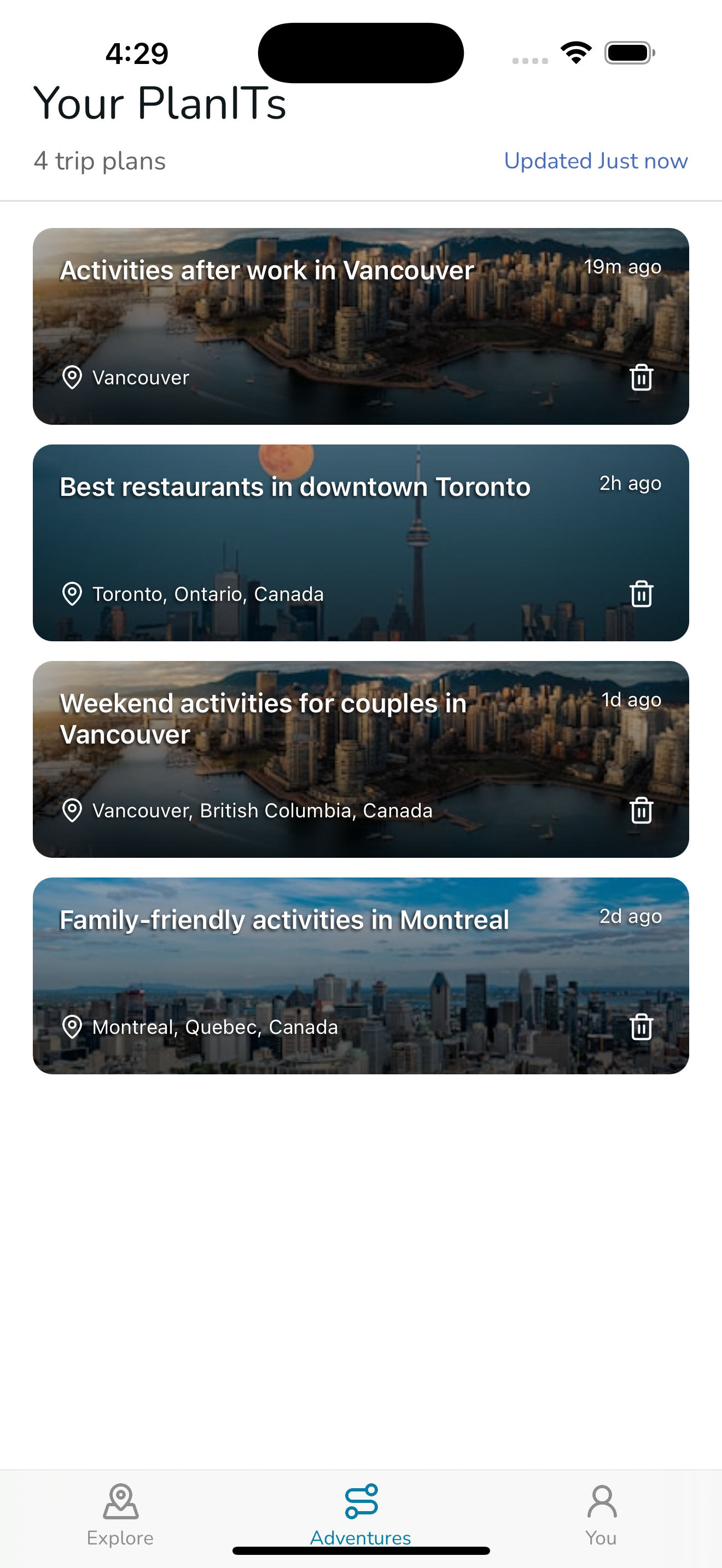 History Screenshot iOS